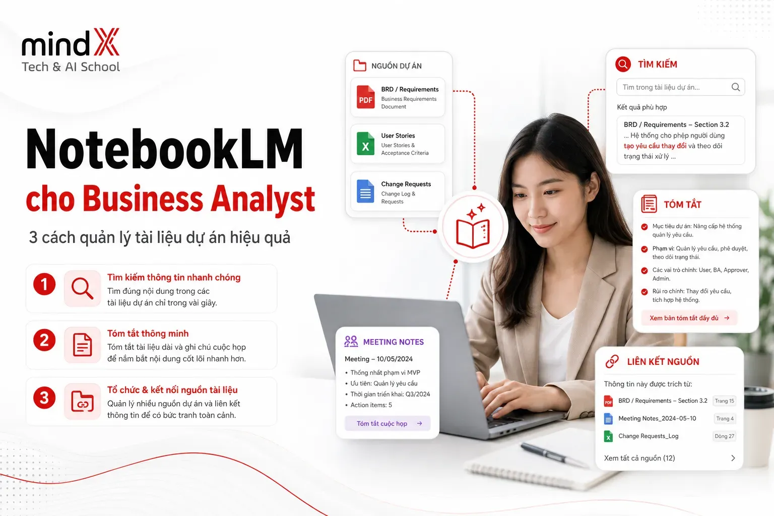 NotebookLM cho Business Analyst: 3 cách quản lý tài liệu dự án hiệu quả
