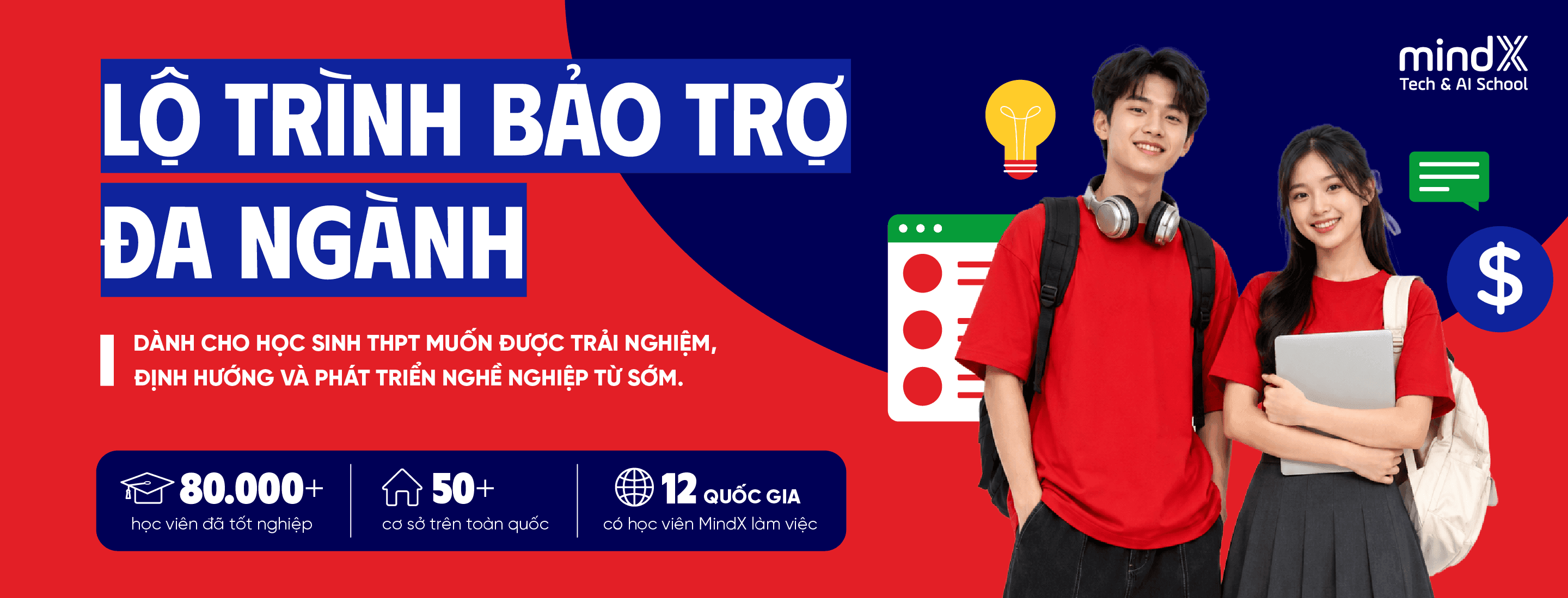 Khóa học Lộ trình bảo trợ Đa ngành cho trẻ - MindX Technology School