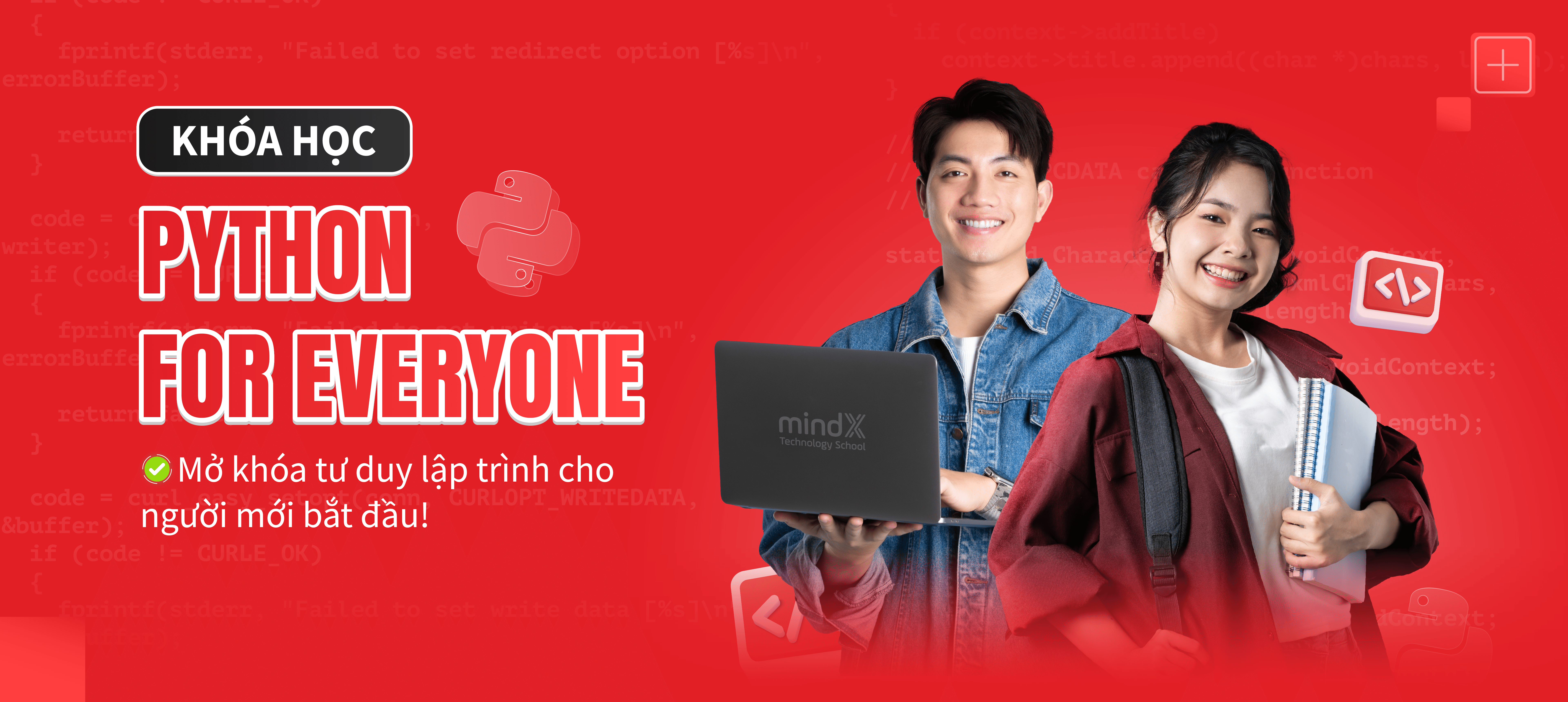 Khóa học Khóa học Python for Everyone - MindX Technology School