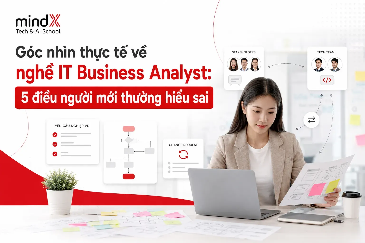 Góc nhìn thực tế về nghề IT Business Analyst: 5 điều người mới thường hiểu sai