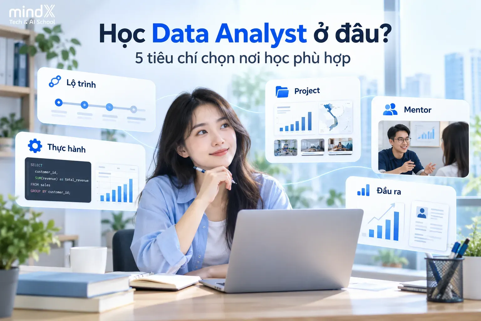 Học Data Analyst ở đâu? 5 tiêu chí chọn nơi học phù hợp