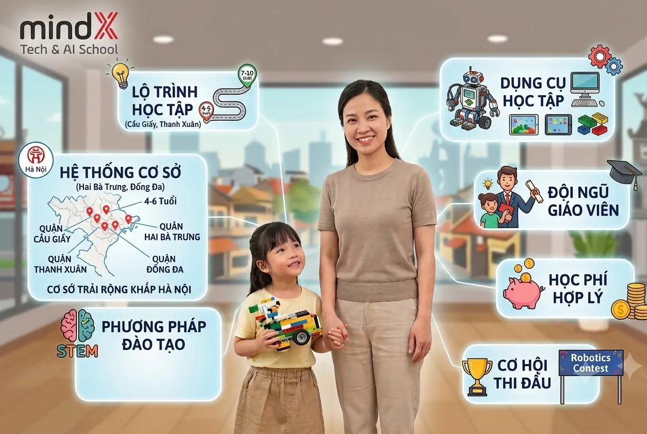 Ba mẹ nên cho con học lập trình robot ở đâu tại Hà Nội?