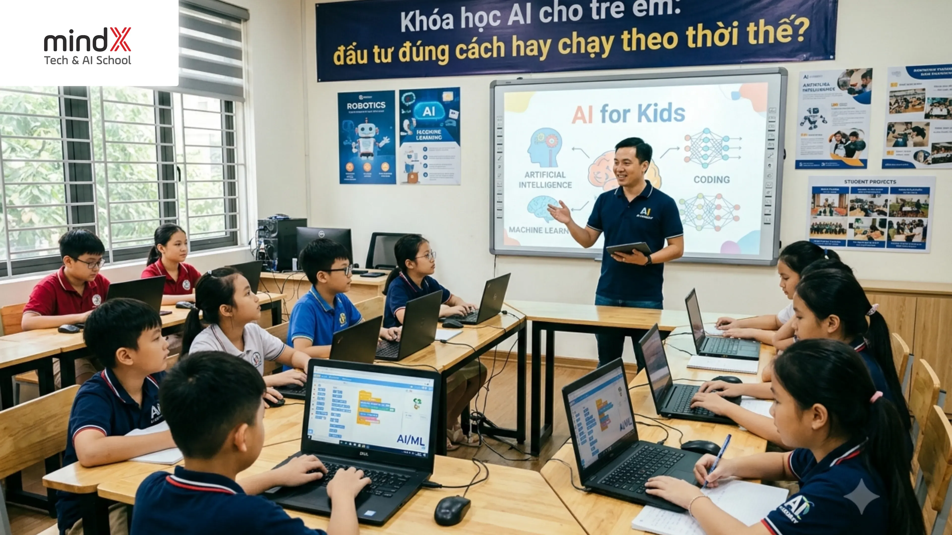Khóa học AI cho trẻ em: đầu tư đúng cách hay chạy theo thời thế?