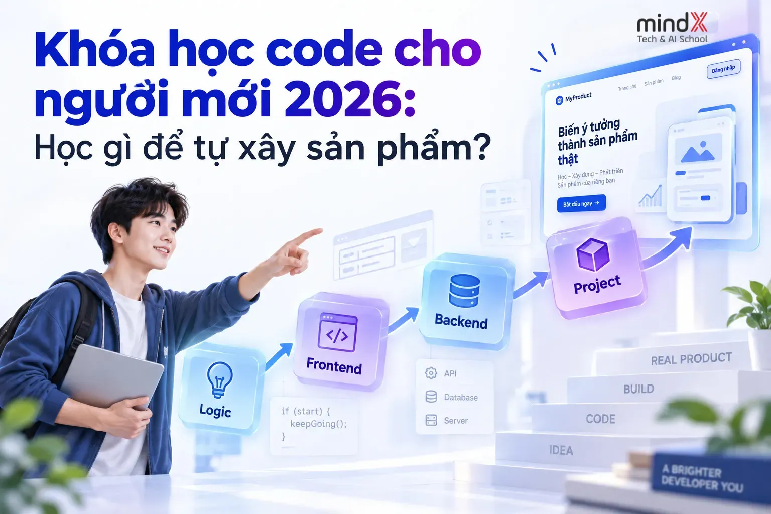 Khóa học code cho người mới nên bắt đầu từ đâu?