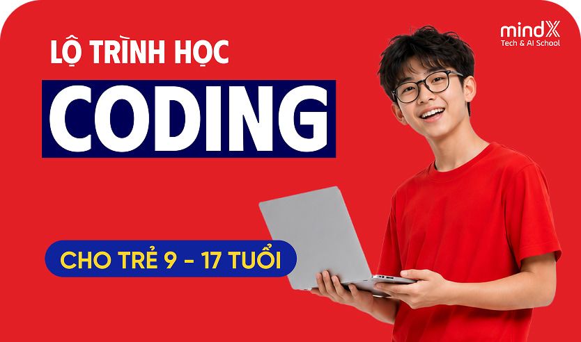 Khóa học Lộ trình học Lập trình và AI cho Trẻ em - MindX Technology School