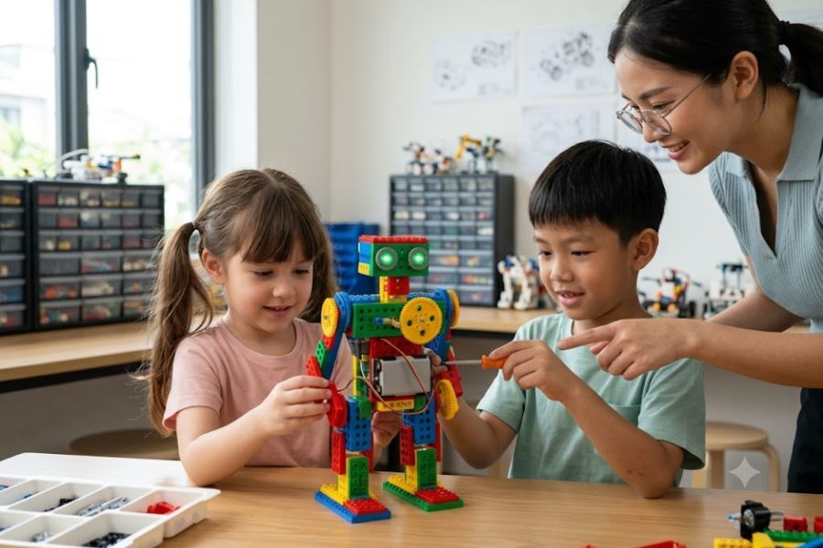Kỹ thuật lắp ráp robot cho trẻ 4 - 10 tuổi: Hướng dẫn A-Z & Lộ trình chuẩn