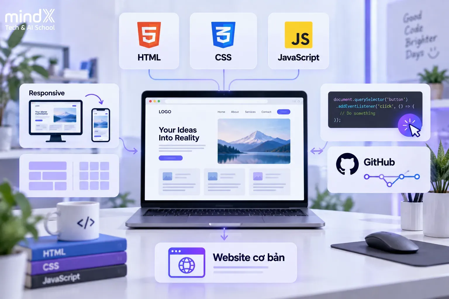 lộ trình học lập trình website
