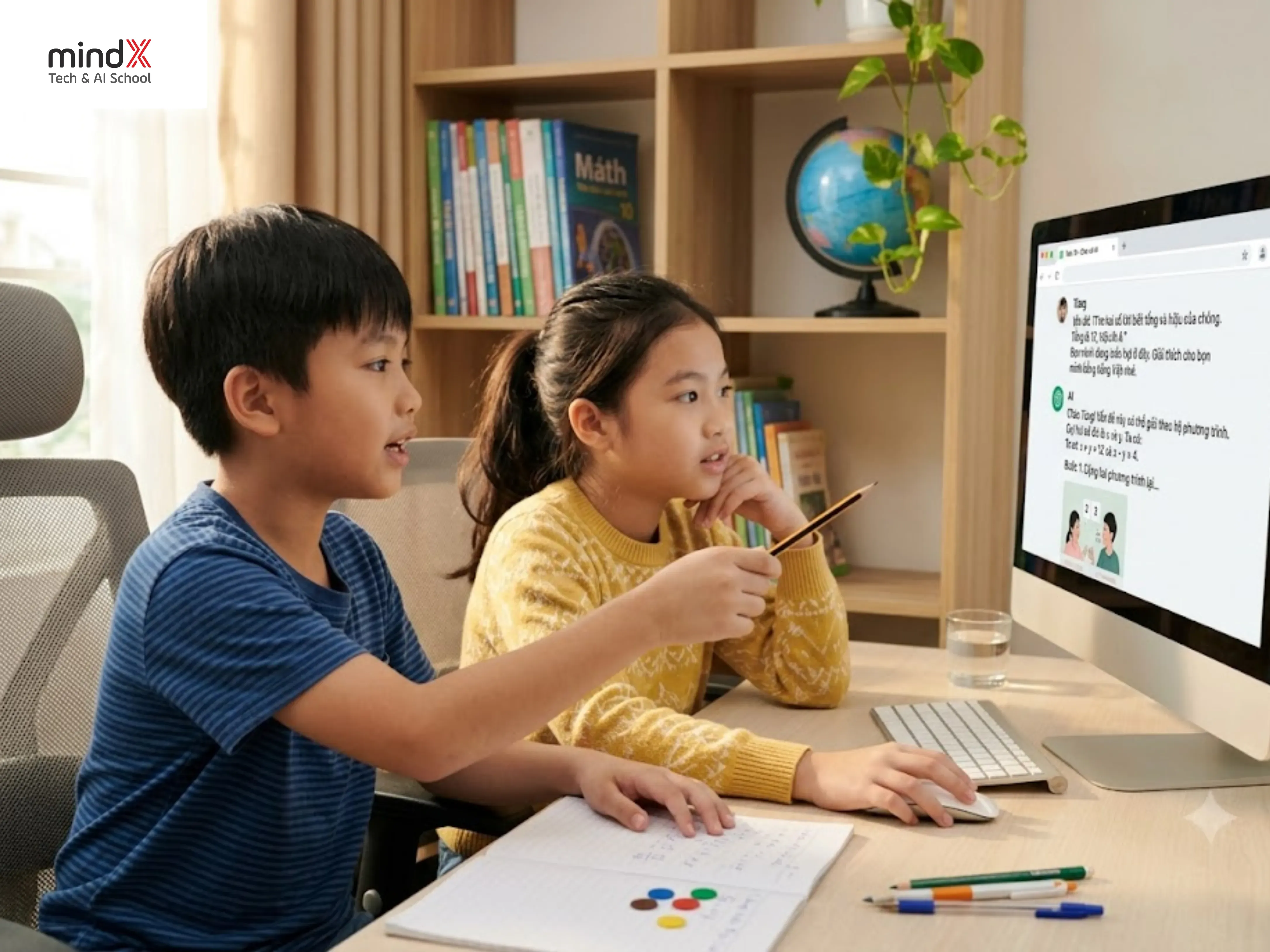 lớp học AI cho trẻ em