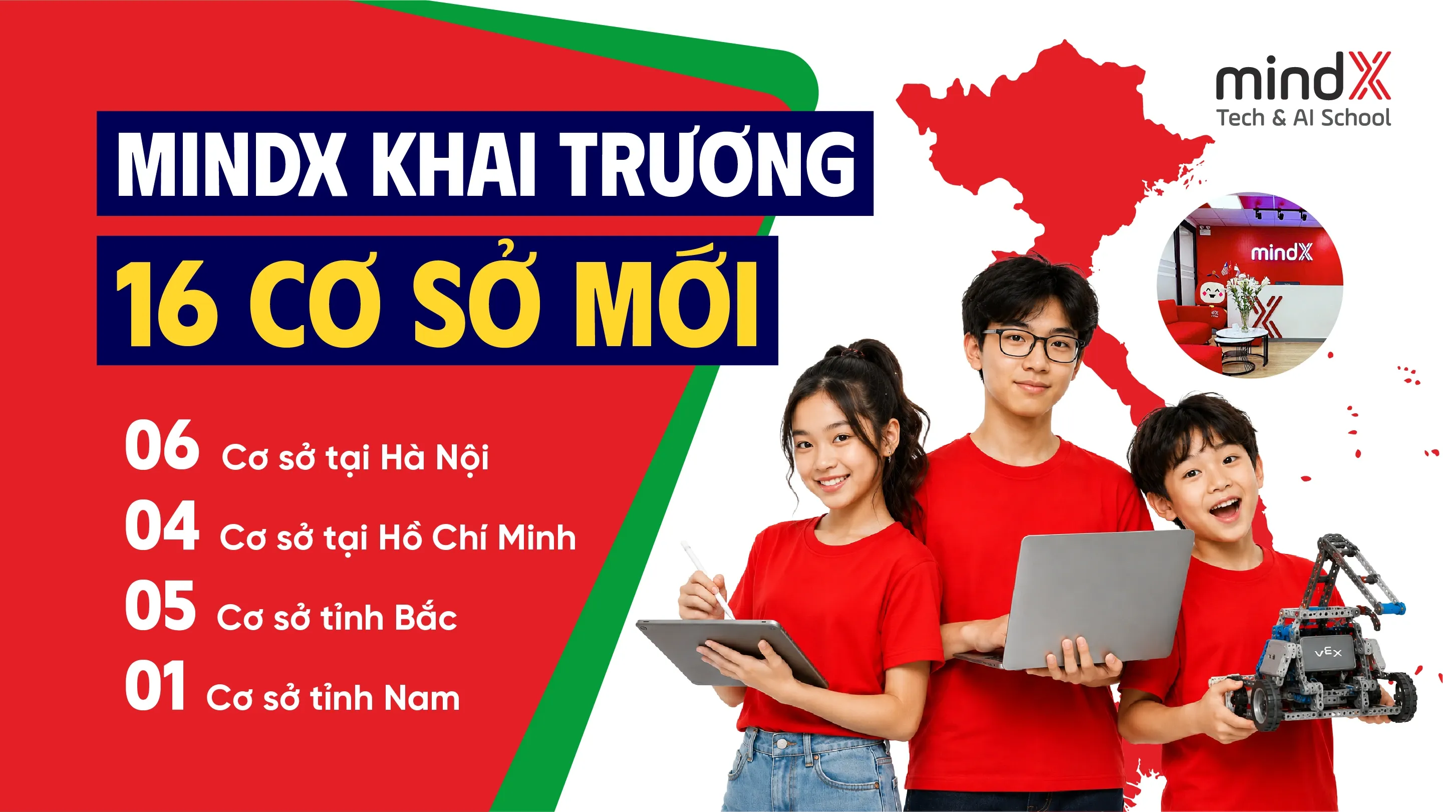 Mindx khai truong cs moi
