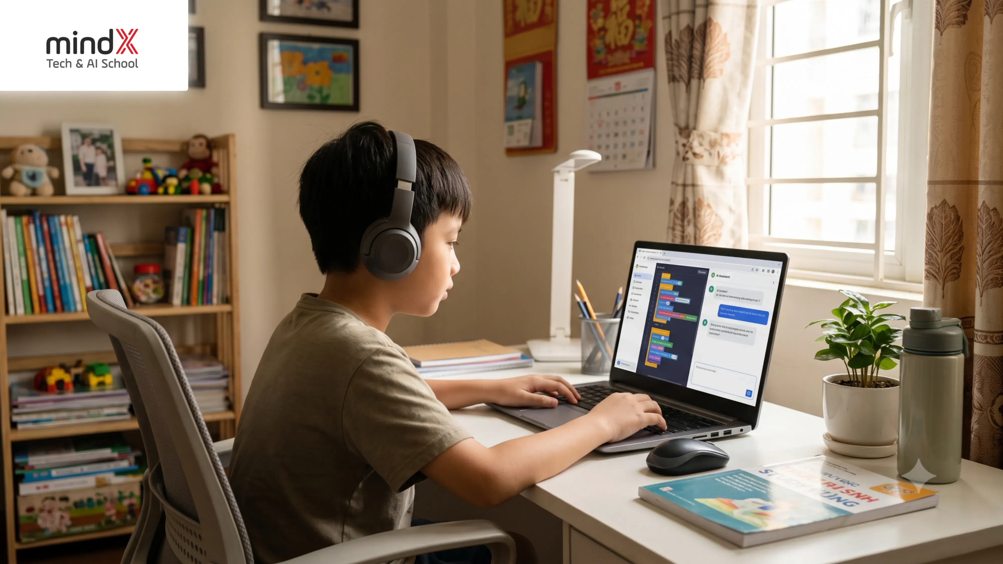 nên cho trẻ học AI online hay offline