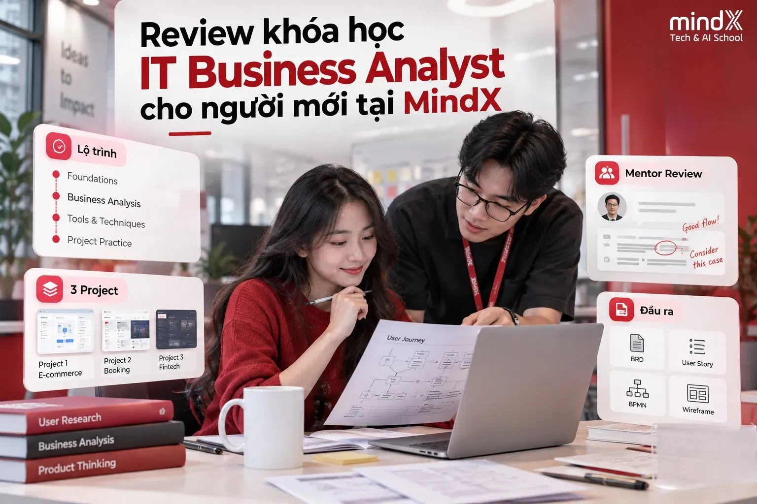 review khóa học IT Business Analyst cho người mới