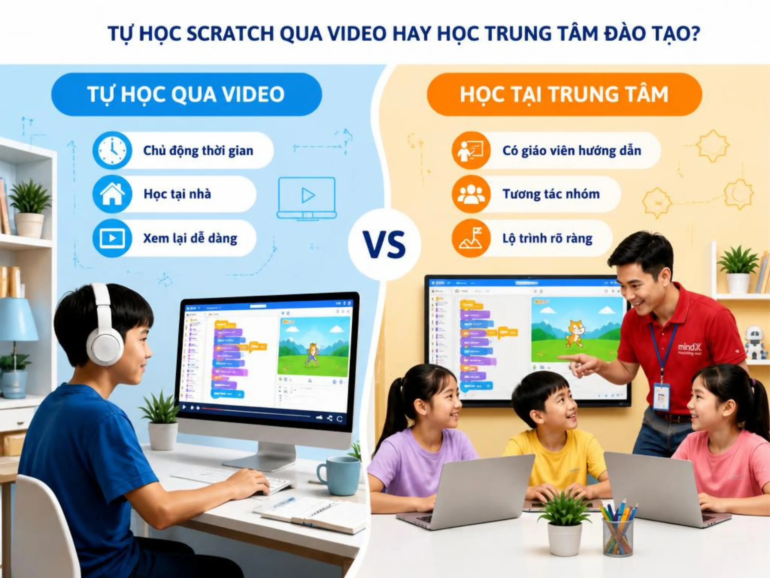 3 lý do khiến tự học scratch qua video không hiệu quả